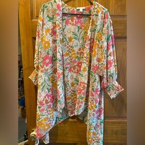 Cato Sz L Multicolor Floral cardigan